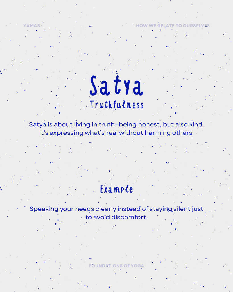 Simple guide to Yamas and Niyamas in yoga philosophy with practical life examples by Kristiana Pinne